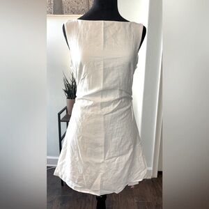 Cider Cream Sleeveless Mini Dress
